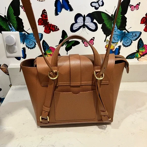 Like new! Senreve Brown Satchel with Structured Design - Picture 10 of 13